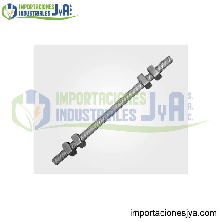 PERNO DOBLE ARMADO F.G. DE 3/4 X 6´´ C/ 4 TUERCAS