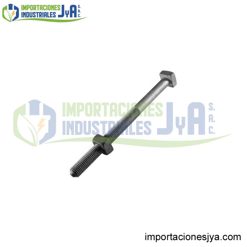 PERNO MAQUINADO F.G DE 1/2 X 10´´ C/TUERCA Y CONTRATUERCA