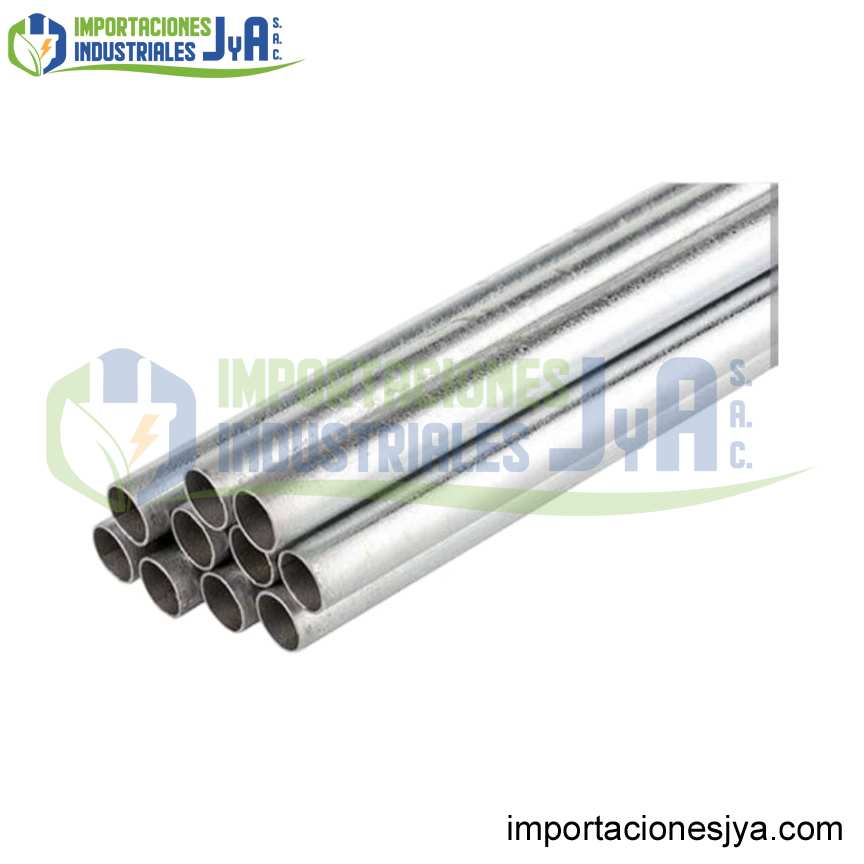 TUBO CONDUIT ACERO GALVANIZADO EMT 1/2 X3MTS, UL