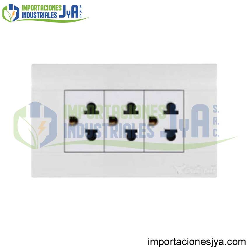 TOMACORRIENTE TRIPLE CUBULL