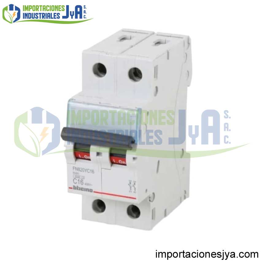INTERRUPTOR TERMOMAGNÉTICO 2X16A 220V-10KA BTICINO LEGRAND