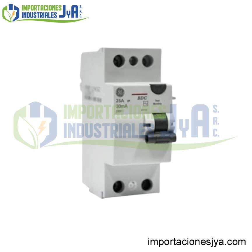 INTERRUPTOR DIFERENCIAL 2X63A 30MA 230V GENERAL ELECTRIC