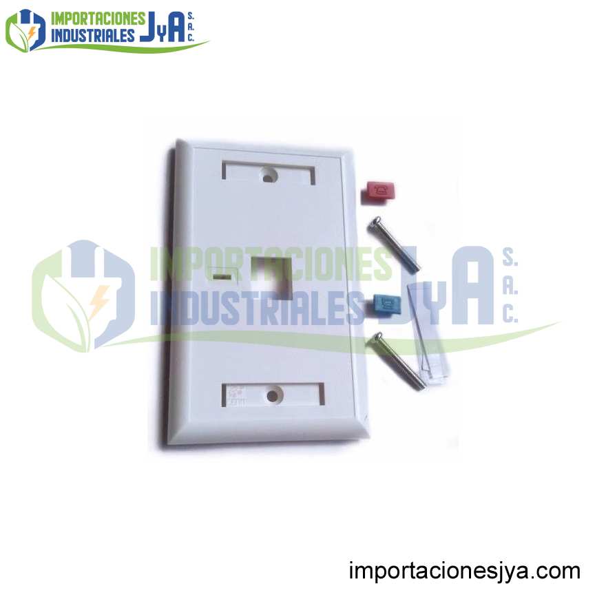 FACE PLATE ICONEBLE DE 2PUERTOS BLANCO/MARFIL