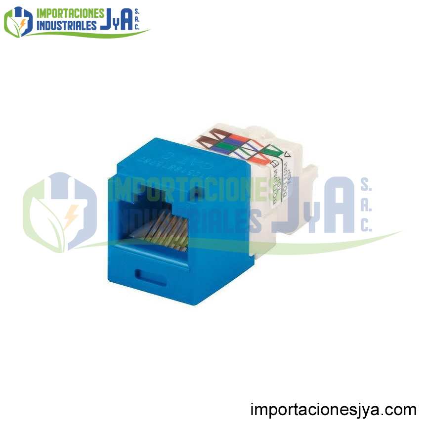 JACK RJ45 CAT6 ROJO/NEGRO/BLANCO/AZUL NETKEY