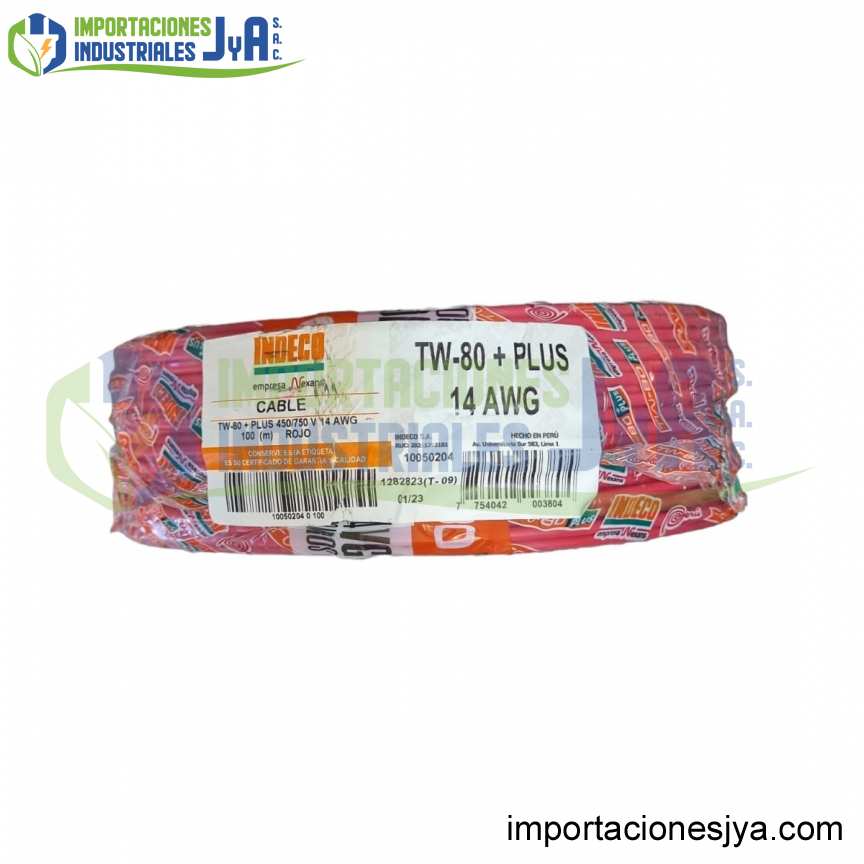 CABLE THW-90 +PLUS 450/750 V 14 AWG