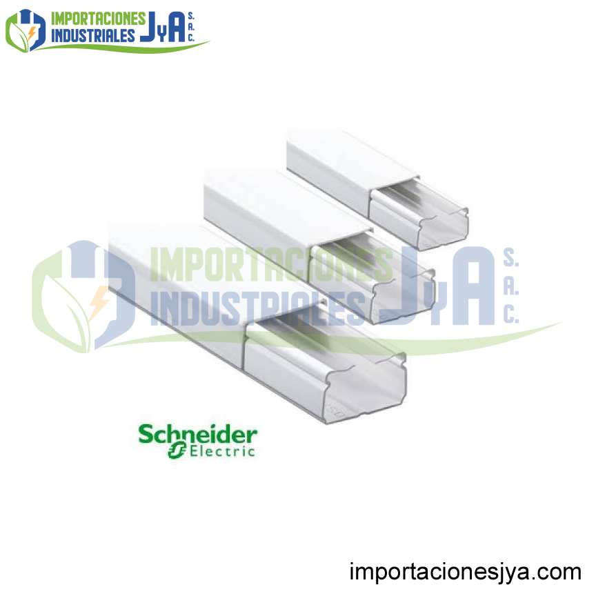 CANALETA BLANCA CERRADA 32X12 X 2MTS