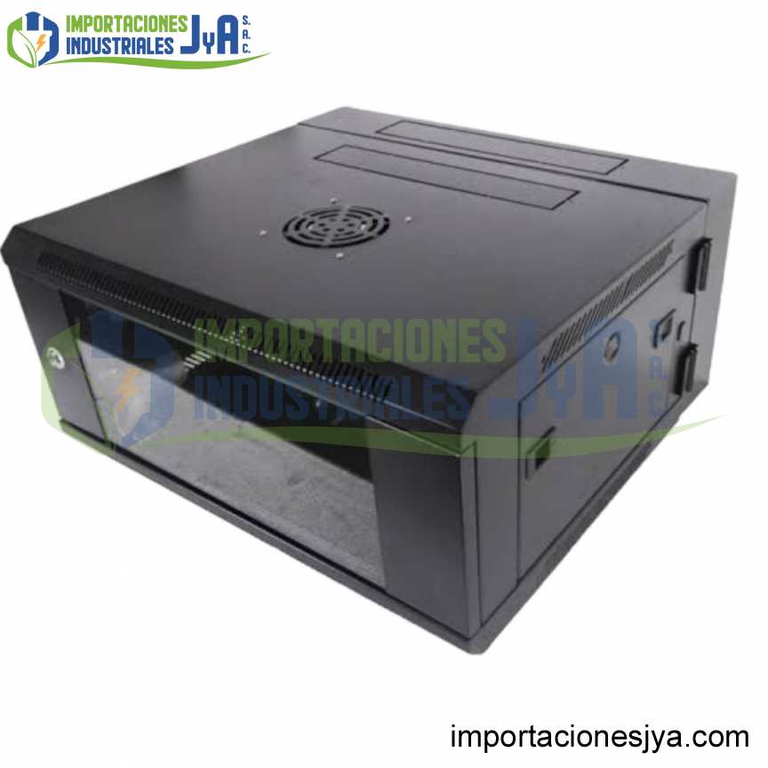 GABINETE DE 4RU 60X60X25 PUERTA DE VIDRIO